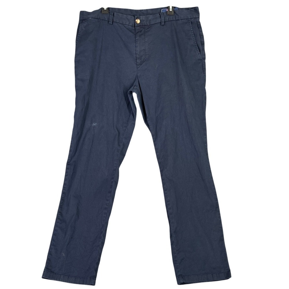 Vineyard Vines Breaker Pant Mens 38x32 Navy Casual Chino Pants Preppy Coastal